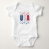 4 juli Baby USA Bodysuit met sterren (Voorkant)