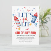 4 juli Backyard BBQ Kaart (Staand voorkant)