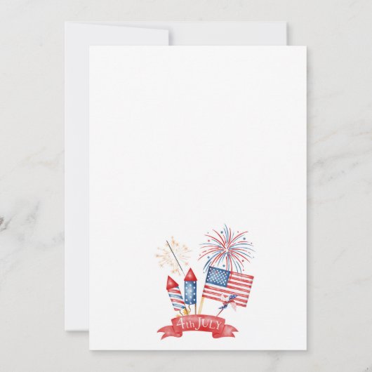 4 juli Backyard BBQ Kaart (Achterkant)