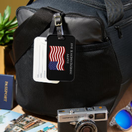 4 juli Bagagelabel – Patriottische reizen