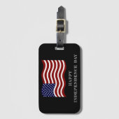 4 juli Bagagelabel – Patriottische reizen (Voorkant (verticaal))