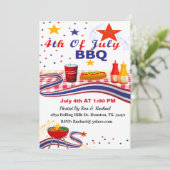 4 juli banenonafhankelijkheid BBQ Kaart (Staand voorkant)