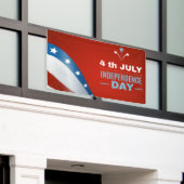 4 juli Banner (Buitenkant Gebouw)