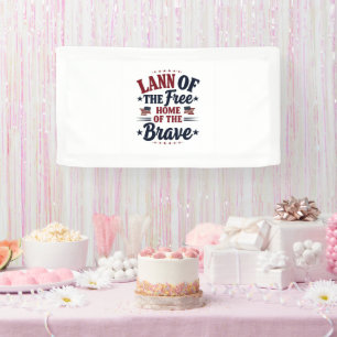 4 juli Banner Land van het Vrije Huis van de Dappe