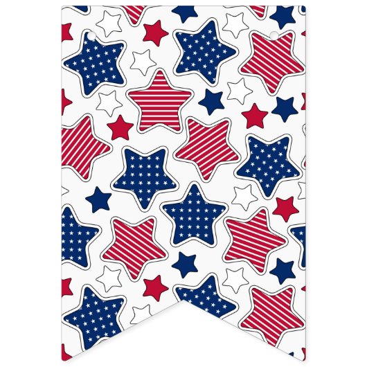 4 juli-banner vlaggetjes (Tweede vlag)