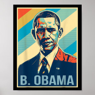 4 juli Barack Obama President Retro Patriottisch Poster