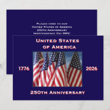 4 juli Barbecue, USA 250ste Verjaardag, Vlaggen