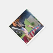 4 juli barbecuefeest servet (Hoek)