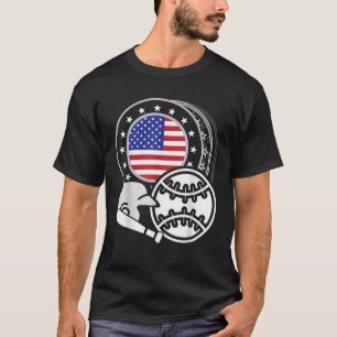 4 juli Baseball USA Patriot Merica American F T-shirt