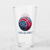 4 juli basketbal glas (Voorkant)