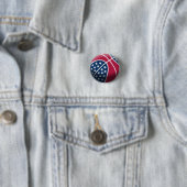 4 juli-basketbal ronde button 3,2 cm (In situ)