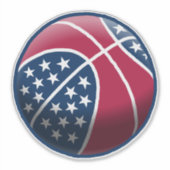 4 juli basketbal sticker (Voorkant)
