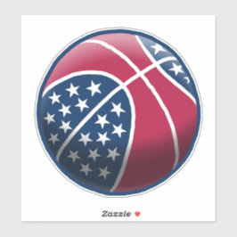 4 juli basketbal sticker