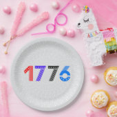 4 juli BBQ 1776 Papieren Borden Papieren Bordje (Feest)