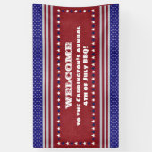 4 juli BBQ (aanpasbaar) Spandoek (Verticaal)