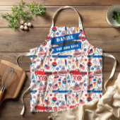 4 juli BBQ Americana All-Over Print Schort