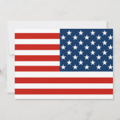 4 juli BBQ Amerikaanse vlag geïnspireerd feest Kaart (Achterkant)