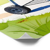 4 juli BBQ Celebration Grill Poster (Hoek)