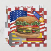 4 juli - BBQ Cook Out ! SRF Kaart (Voorkant / Achterkant)