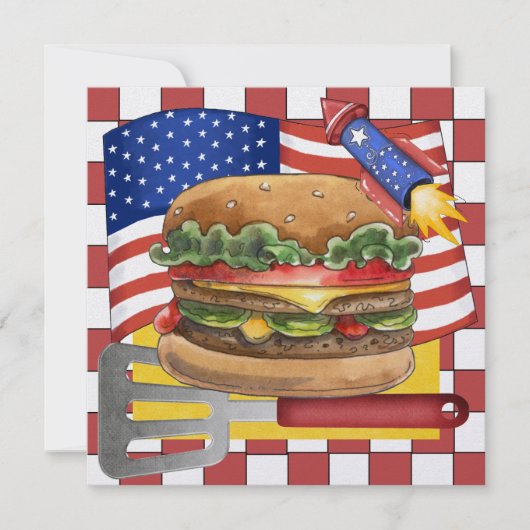 4 juli - BBQ Cook Out ! SRF Kaart (Voorkant)