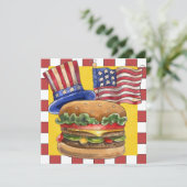 4 juli BBQ Cook Out ! SRF Kaart (Staand voorkant)