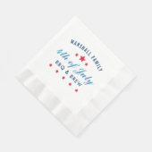 4 juli BBQ en BW Custom Family Reunion Servet (Hoek)