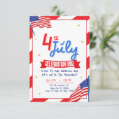 4 juli BBQ-feest Kaart (Staand voorkant)