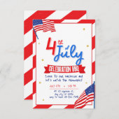 4 juli BBQ-feest Kaart (Voorkant / Achterkant)