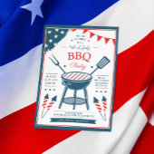 4 juli BBQ-feest uitnodiging