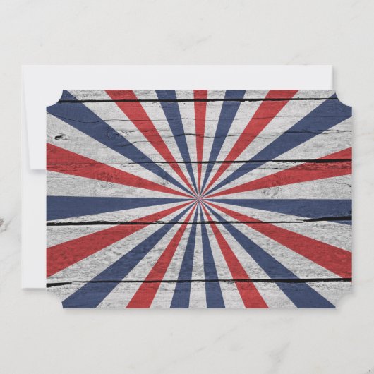 4 juli BBQ Gelukkige verjaardag Amerika platte uit Kaart (Achterkant)