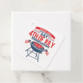 4 juli BBQ Grill Gepersonaliseerde Gezinsreünie Bedankjes Labels (In situ)