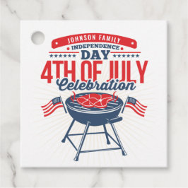 4 juli BBQ Grill Gepersonaliseerde Gezinsreünie Bedankjes Labels