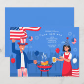 4 juli BBQ Kaart (Voorkant / Achterkant)