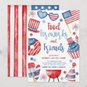 4 juli BBQ Kaart (Voorkant / Achterkant)