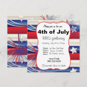 4 juli BBQ Kaart (Voorkant / Achterkant)