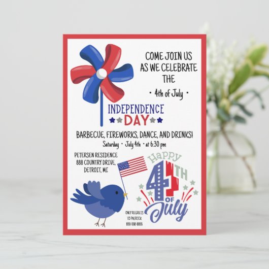 4 juli BBQ Kom deelnemen aan uitnodiging van Ameri (Staand voorkant)