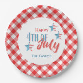 4 juli BBQ Papier Bord (Voorkant)