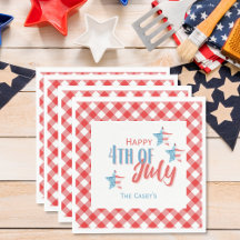 4 juli BBQ Papier Servet