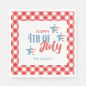 4 juli BBQ Papier Servet (Voorkant)