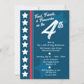 4 juli BBQ Patriottisch Kaart (Voorkant)