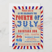 4 juli BBQ uitnodiging (Voorkant)