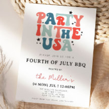 4 juli BBQ Uitnodiging, 4 juli Uitnodiging, 4 juli