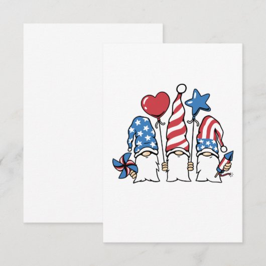 4 juli bedankkaart (Voorkant / Achterkant)