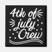 4 juli bemanningslid magneet (Voorkant)