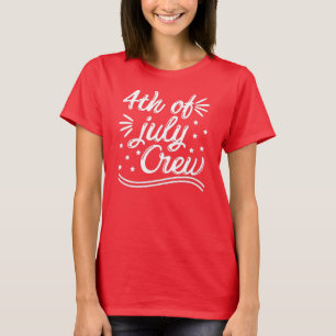 4 juli bemanningslid t-shirt