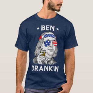 4 juli Ben Drankin Benjamin Franklin T-shirt