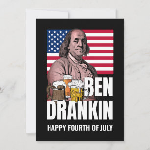 4 juli BEN DRANKIN Feestdagenkaart