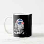 4 juli Ben Franklin Merica USA Boys Kind Koffiemok (Links)
