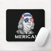 4 juli Ben Franklin Merica USA Boys Kind Muismat (Met muis)