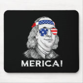 4 juli Ben Franklin Merica USA Boys Kind Muismat (Voorkant)